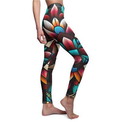 Womens Skinny Casual Leggings All Over Print Southwestern Navajo Native American